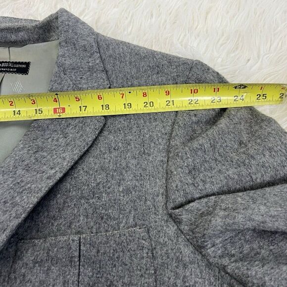 Vintage LANVIN Mens Grey CAMEL HAIR Classic Fit Sport Coat Blazer Jacket Size 48 - Picture 5 of 13